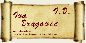 Iva Dragović vizit kartica